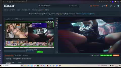 Snapshot of tomekpl30show chatting on May 30, 2026, 6:05 pm Tomek online show from May 30, 2026, 6:05 pm