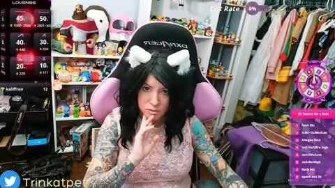 Snapshot of trinitykatze chatting on September 8, 2025, 7:02 pm Trin Kat pet online show from September 8, 2025, 7:02 pm