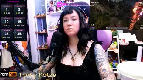 Snapshot of trinitykatze chatting on February 17, 2026, 6:25 pm Trin Kat pet online show from February 17, 2026, 6:25 pm