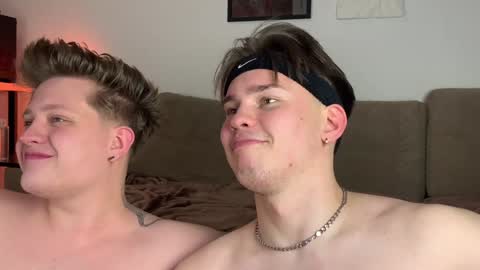 Noah blonde and Josh dark hair Nike guy online show from January 12, 2025, 9:08 pm