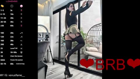 Snapshot of venus_flame chatting on April 1, 2026, 11:55 am VENUS online show from April 1, 2026, 11:55 am