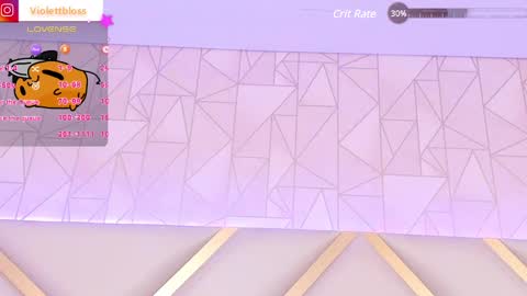 Snapshot of violettbloss chatting on February 21, 2025, 3:45 am Violeta online show from February 21, 2025, 3:45 am