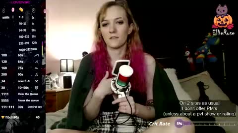 EllieeRose online show from March 18, 2026, 8:01 pm