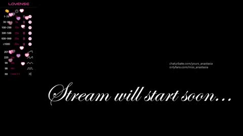 Anastasia online show from January 3, 2025, 9:36 pm
