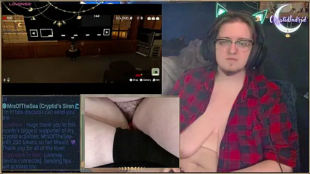 CryptidIndrid online show from February 15, 2025, 2:04 am