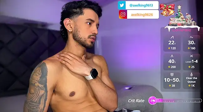 Snapshot of AxelKing1326 chatting on December 24, 2024, 9:55 pm AxelKing1326 online show from December 24, 2024, 9:55 pm