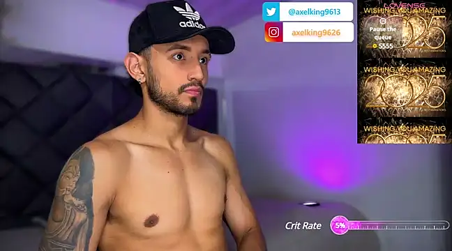 Snapshot of AxelKing1326 chatting on January 2, 2025, 10:33 pm AxelKing1326 online show from January 2, 2025, 10:33 pm