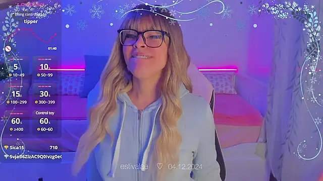 Snapshot of estivalae chatting on December 4, 2024, 7:23 pm estivalae online show from December 4, 2024, 7:23 pm