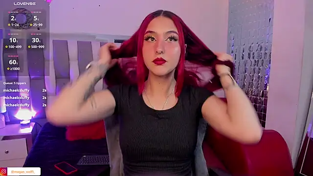 Snapshot of Megan_wolf1_ chatting on January 10, 2025, 5:15 am Megan wolf1 online show from January 10, 2025, 5:15 am