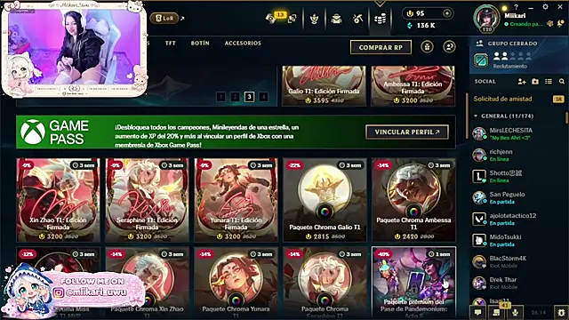 Ahri Elderwood online show from July 17, 2026, 4:30 am