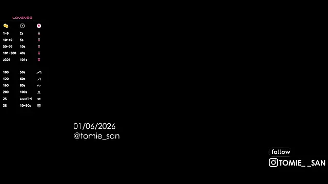 tomie san online show from June 1, 2026, 10:50 am