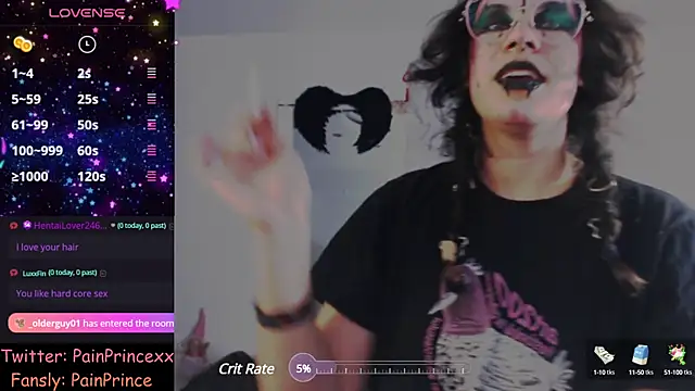 pain princee online show from January 15, 2025, 11:51 pm