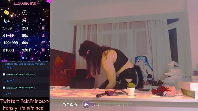 pain princee online show from January 21, 2025, 5:41 pm