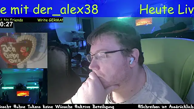 der alex38 online show from March 14, 2025, 8:49 pm