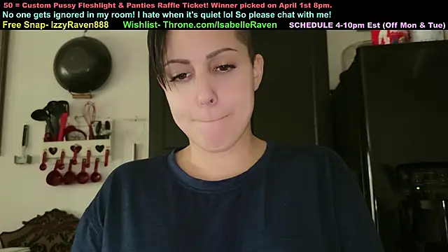 IsabelleRaven online show from March 27, 2026, 6:07 pm