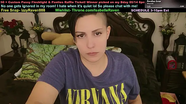 IsabelleRaven online show from April 21, 2026, 8:34 pm