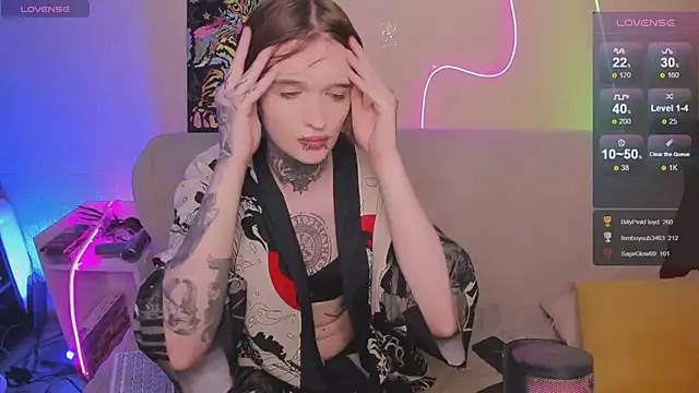 Simona Rain online show from April 10, 2026, 2:06 am