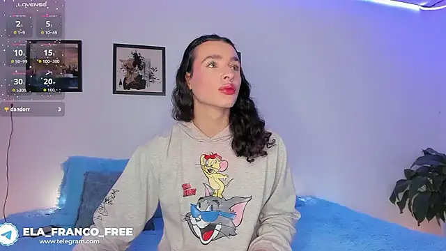 Snapshot of elafranco_ chatting on January 10, 2026, 1:29 am elafranco online show from January 10, 2026, 1:29 am