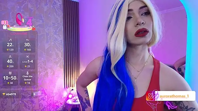 Aurora thomas  1 online show from April 3, 2026, 10:08 pm