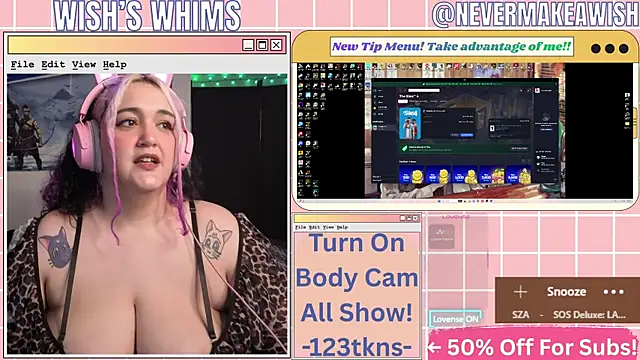 nevermakeawish online show from July 3, 2026, 10:32 am