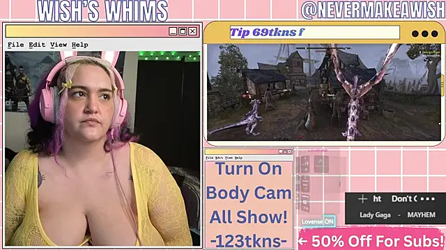 nevermakeawish online show from July 8, 2026, 10:53 am