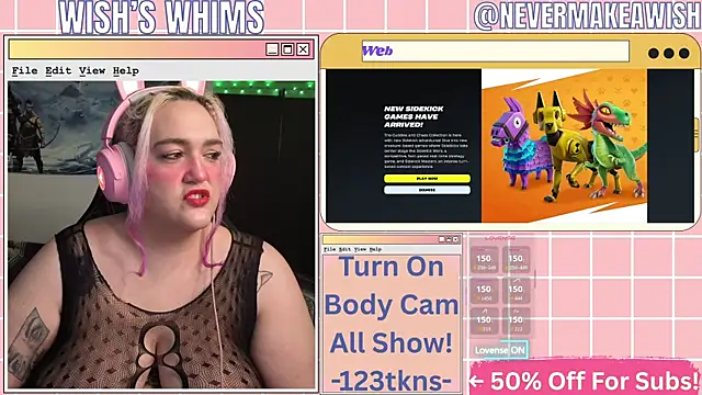 nevermakeawish online show from July 24, 2026, 10:24 am