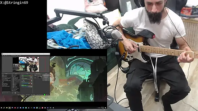 Snapshot of Stringin69 chatting on July 1, 2026, 8:05 am Stringin69 online show from July 1, 2026, 8:05 am