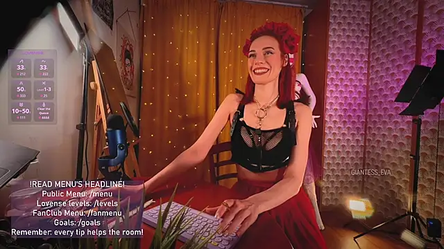 Giantess Eva online show from April 12, 2026, 5:51 pm