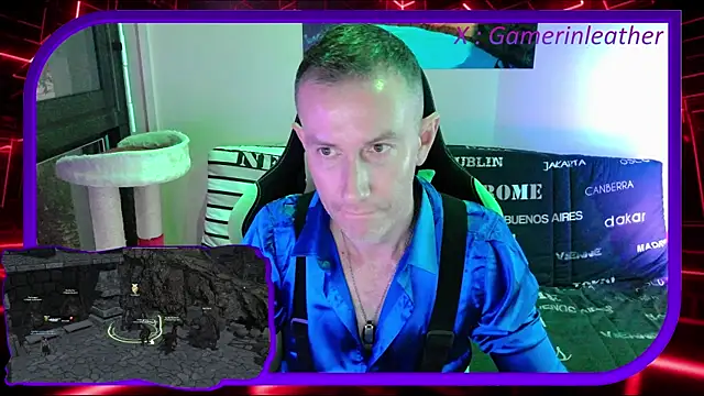 Snapshot of Gamerinleather chatting on October 31, 2025, 4:41 pm Gamerinleather online show from October 31, 2025, 4:41 pm