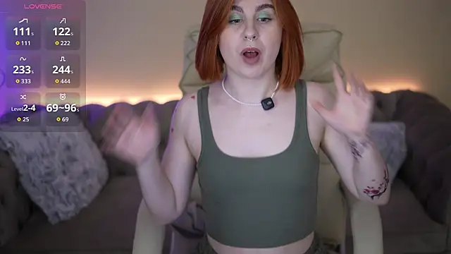 Snapshot of GingerPinky chatting on May 22, 2026, 12:55 pm GingerPinky online show from May 22, 2026, 12:55 pm