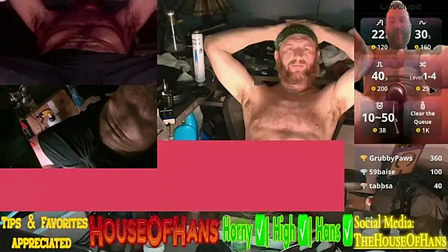 HouseOfHans online show from March 25, 2026, 1:55 am
