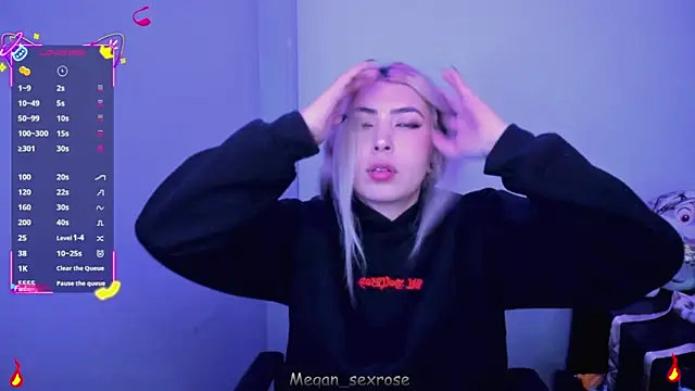 Megan sexrosse online show from April 8, 2026, 3:50 am