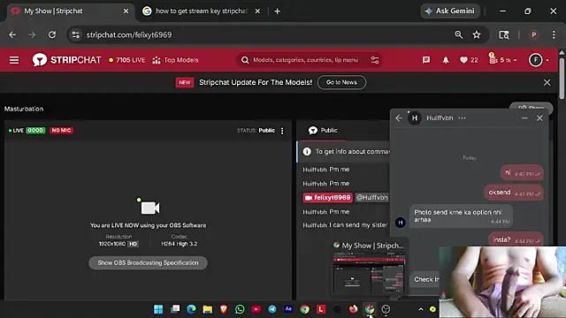 felixyt6969 online show from April 15, 2026, 11:17 am