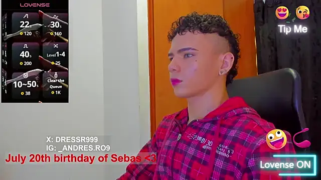 sebascuterouss online show from July 18, 2026, 12:31 pm