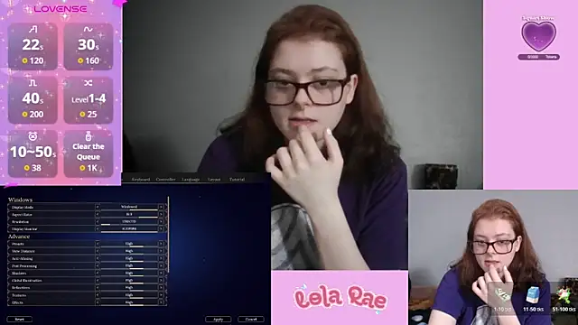 lolarae xx online show from May 27, 2026, 10:18 pm