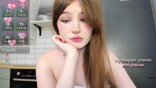 Snapshot of bettyheaven chatting on July 2, 2026, 1:05 am bettyheaven online show from July 2, 2026, 1:05 am