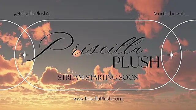 Snapshot of PriscillaPlush chatting on July 20, 2026, 5:00 am PriscillaPlush online show from July 20, 2026, 5:00 am