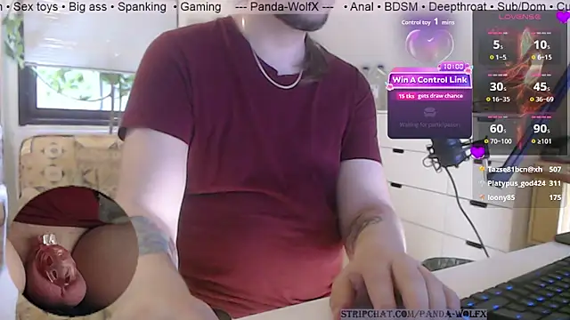 Snapshot of Panda-WolfX chatting on July 12, 2026, 3:47 pm Panda-WolfX online show from July 12, 2026, 3:47 pm