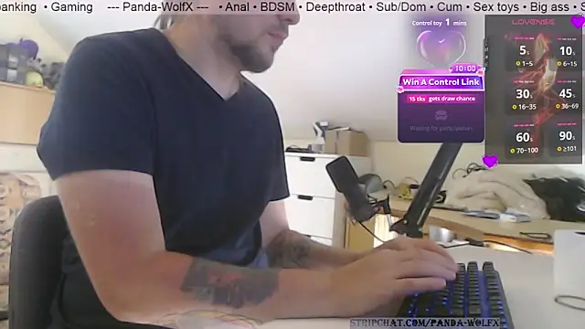 Snapshot of Panda-WolfX chatting on July 23, 2026, 3:10 pm Panda-WolfX online show from July 23, 2026, 3:10 pm