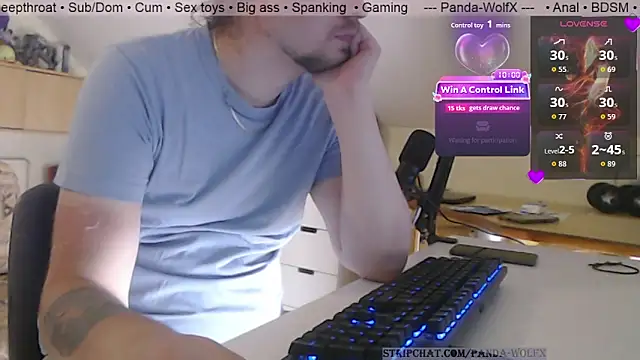 Snapshot of Panda-WolfX chatting on July 25, 2026, 3:09 pm Panda-WolfX online show from July 25, 2026, 3:09 pm