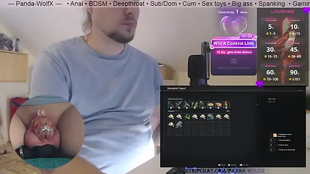 Snapshot of Panda-WolfX chatting on July 27, 2026, 3:08 pm Panda-WolfX online show from July 27, 2026, 3:08 pm