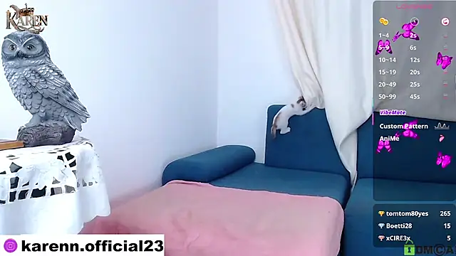 karen sofia  online show from March 8, 2025, 2:34 am