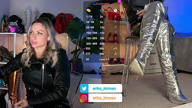 Snapshot of Erika_Kirman chatting on January 19, 2026, 2:21 pm Erika Kirman online show from January 19, 2026, 2:21 pm