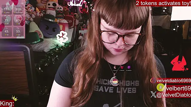 VelvetDiablo online show from February 24, 2026, 1:25 am