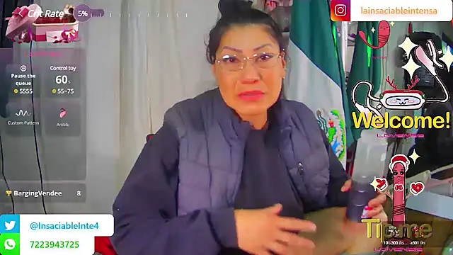 LaInsaciableIntensa online show from March 2, 2025, 1:27 pm