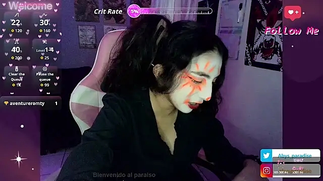 Abysparadise online show from April 5, 2026, 12:41 am