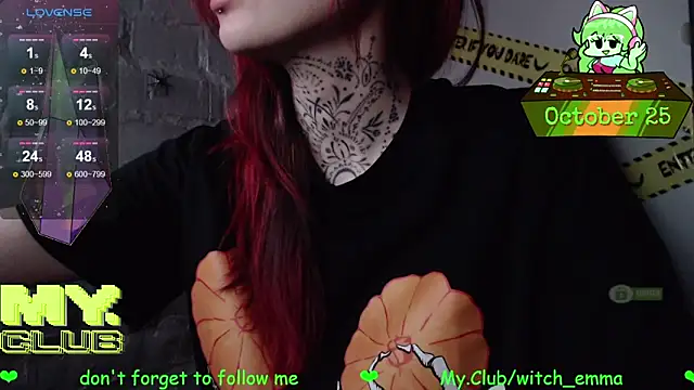 Witch Emma online show from October 25, 2025, 8:55 am