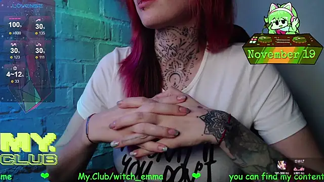 Witch Emma online show from November 19, 2025, 9:37 pm