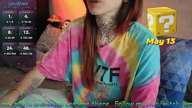 Witch Emma online show from May 13, 2026, 4:26 pm