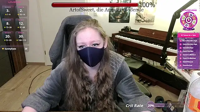 Snapshot of ArtofSweet chatting on May 10, 2026, 7:19 pm ArtofSweet online show from May 10, 2026, 7:19 pm